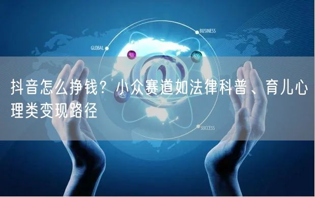 抖音怎么挣钱？小众赛道如法律科普、育儿心理类变现路径